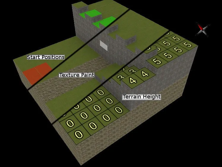 The three modes of Project Aleron's map editor.